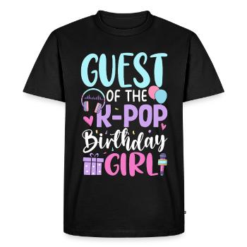 Guest of The K Pop Birthday Girl - Men's Premium Organic T-Shirt - black - Front - Nico (187cm)