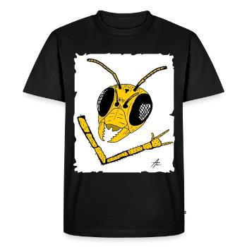 Graphique de streetwear Wasp - T-shirt Premium bio Homme - noir - Devant - Nico (187cm)