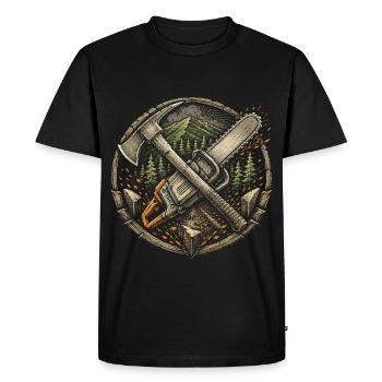 Fire brigade fire brigade groups - Men's Premium Organic T-Shirt - black - Front - Nico (187cm)