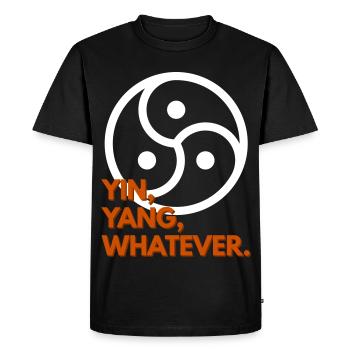 Yin, yang, peu importe. - T-shirt Premium bio Homme - noir - Devant - Nico (187cm)