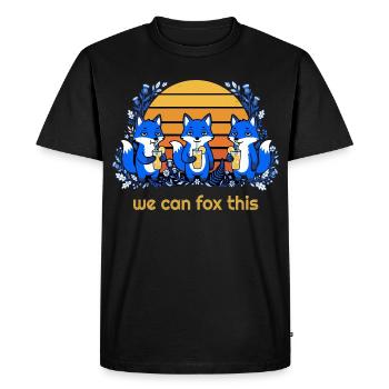 We Can Fox This Spritz Fuchs Cocktail - Men's Premium Organic T-Shirt - black - Front - Nico (187cm)