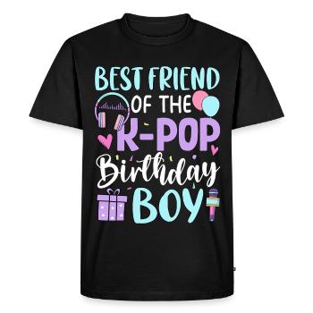 Best Friend of The K Pop Birthday Boy - Men's Premium Organic T-Shirt - black - Front - Nico (187cm)