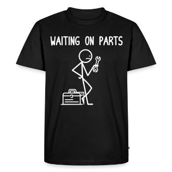Mécanicien Humour Squelette Garage Cadeau - T-shirt Premium bio Homme - noir - Devant - Nico (187cm)
