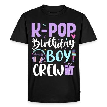 K Pop Équipe des Garçons d’Anniversaire - T-shirt Premium bio Homme - noir - Devant - Nico (187cm)