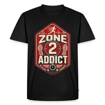 Marathon Marathon Runners Running - T-shirt Premium bio Homme - noir - Devant - Nico (187cm)