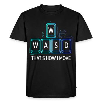 C’est ainsi que j’utilise ma stratégie cyber dans le jeu - T-shirt Premium bio Homme - noir - Devant - Nico (187cm)