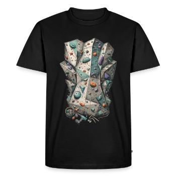 Traceur de tracé Construction de traceurs de routes - T-shirt Premium bio Homme - noir - Devant - Nico (187cm)