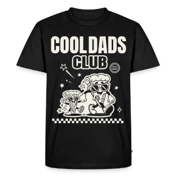 Cool Dad Pizza Club Drôle Papa T-shirt cadeau - T-shirt Premium bio Homme - noir - Devant - Nico (187cm)