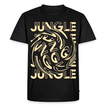 Jungle Outfit - Rave Dnb Drum and bass Junglist - T-shirt Premium bio Homme - noir - Devant - Nico (187cm)