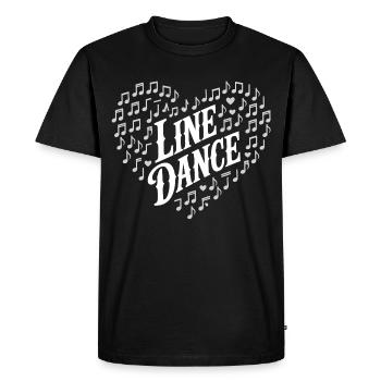 Partitions de Cœur de la Danse Solitaire - T-shirt Premium bio Homme - noir - Devant - Nico (187cm)