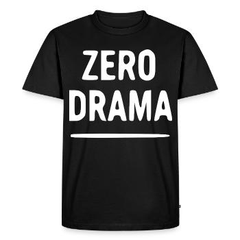 T-shirt de faute de frappe Zero Drama - T-shirt Premium bio Homme - noir - Devant - Nico (187cm)