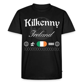 Souvenir de voyage pour le streetwear de Kilkenny en Irlande - T-shirt Premium bio Homme - noir - Devant - Nico (187cm)
