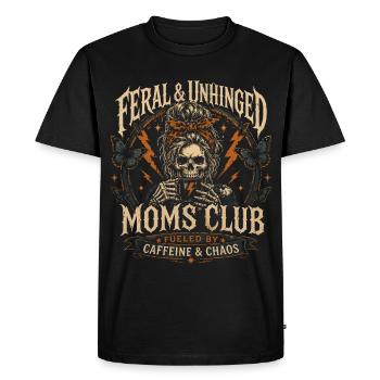 Maman Humour Squelette Café Rock Chaos Cadeau - T-shirt Premium bio Homme - noir - Devant - Nico (187cm)