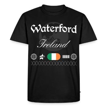 Souvenir de voyage Waterford Ireland Streetwear - T-shirt Premium bio Homme - noir - Devant - Nico (187cm)