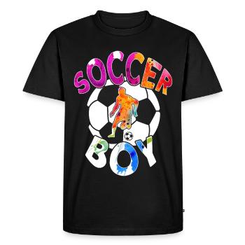 FUßBALL, GARÇON DE FOOTBALL - T-shirt Premium bio Homme - noir - Devant - Nico (187cm)
