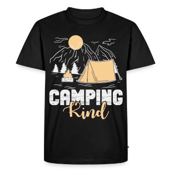 Camping Tentes pour enfants Campeurs Camping Tente Camp - T-shirt Premium bio Homme - noir - Devant - Nico (187cm)