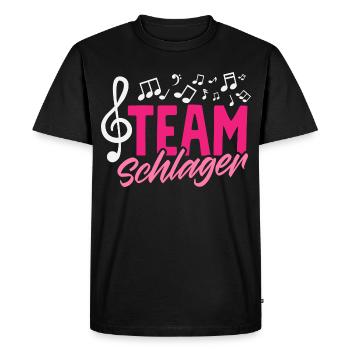 Équipe Schlager Music Party Groups - T-shirt Premium bio Homme - noir - Devant - Nico (187cm)
