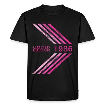 Édition limitée 1986 Femmes d’anniversaire - T-shirt Premium bio Homme - noir - Devant - Nico (187cm)