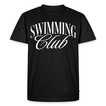 Club de natation - T-shirt Premium bio Homme - noir - Devant - Nico (187cm)