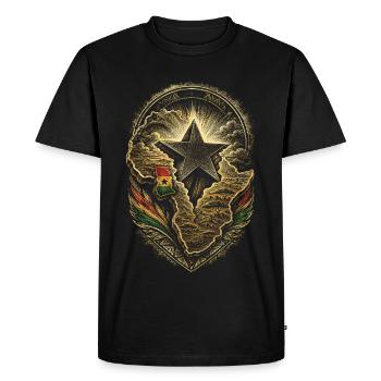 Ghana Ghanese Ghanesisch - T-shirt Premium bio Homme - noir - Devant - Nico (187cm)