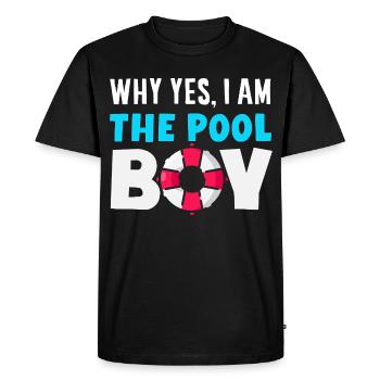 Dictons drôles de nageurs et conception de clubs de natation - T-shirt Premium bio Homme - noir - Devant - Nico (187cm)
