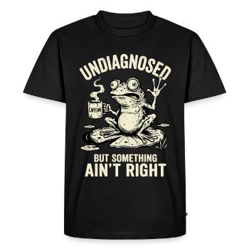 Non diagnostiqué, quelque chose ne va pas - T-shirt Premium bio Homme - noir - Devant - Nico (187cm)