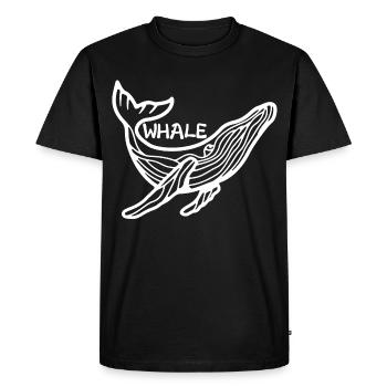 Le géant des océans (blanc) - T-shirt Premium bio Homme - noir - Devant - Nico (187cm)