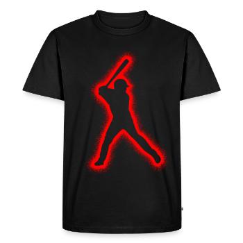 Baseball Boys Men Baseball Players - Men's Premium Organic T-Shirt - black - Front - Nico (187cm)