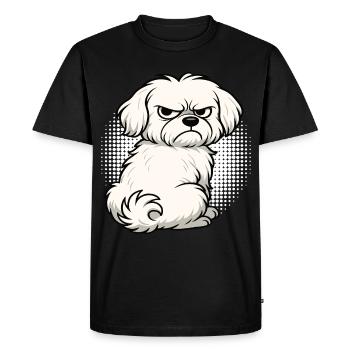 Malteser Propriétaire Maltese Lovers - T-shirt Premium bio Homme - noir - Devant - Nico (187cm)