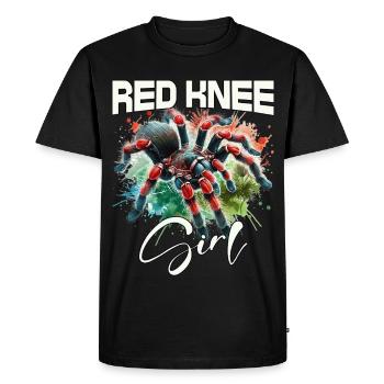 Fille Tarentule aux Genou Rouges - T-shirt Premium bio Homme - noir - Devant - Nico (187cm)