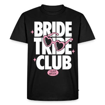 Bride Tribe Club Équipe Mariée - T-shirt Premium bio Homme - noir - Devant - Nico (187cm)