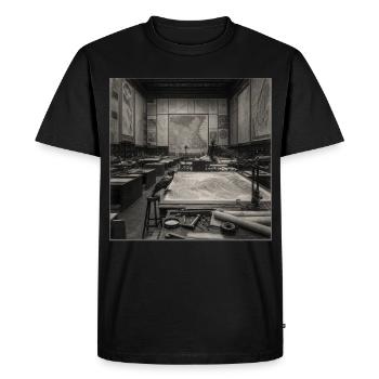 Raven dans les archives des cartes Affiche vintage Crime animal - T-shirt Premium bio Homme - noir - Devant - Nico (187cm)