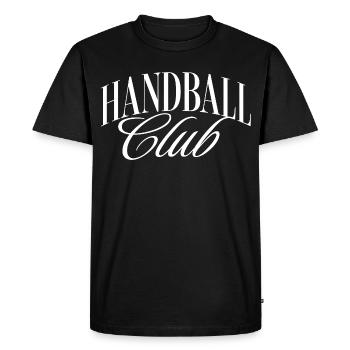 Handball Club - Men's Premium Organic T-Shirt - black - Front - Nico (187cm)