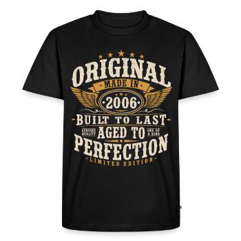 Original 2006 Vintage Vintage Cadeau d’anniversaire - T-shirt Premium bio Homme - noir - Devant - Nico (187cm)