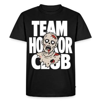 Équipe Horror Club Blood Zombie - T-shirt Premium bio Homme - noir - Devant - Nico (187cm)