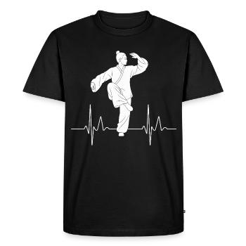 Tai Chi Zen Meditation – Chi Qigong Training - Men's Premium Organic T-Shirt - black - Front - Nico (187cm)