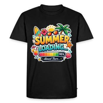 Summer Loading Vacation Incoming T-Shirt - Men's Premium Organic T-Shirt - black - Front - Nico (187cm)