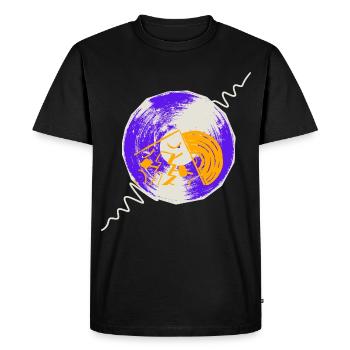 Vinyles - T-shirt Premium bio Homme - noir - Devant - Nico (187cm)