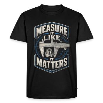 Cutting machine operator CNC router - Men's Premium Organic T-Shirt - black - Front - Nico (187cm)
