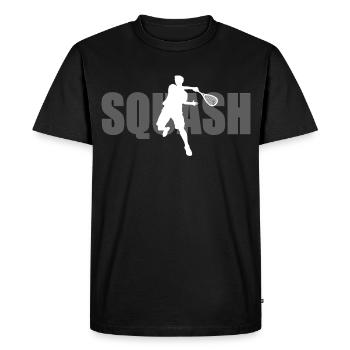 Squash - Men's Premium Organic T-Shirt - black - Front - Nico (187cm)