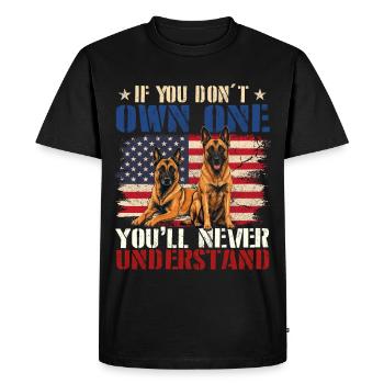 You'll Never Understand Belgian Malinois - Men's Premium Organic T-Shirt - black - Front - Nico (187cm)