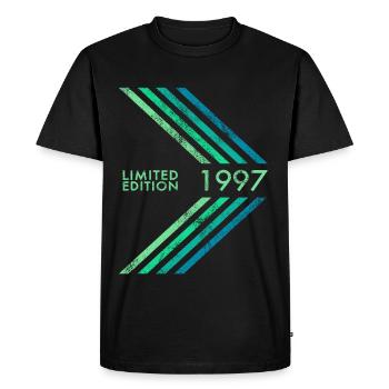 1997 Limited Edition Birthday Man Woman Sport - Men's Premium Organic T-Shirt - black - Front - Nico (187cm)