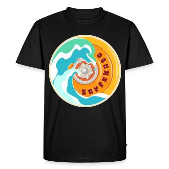 Surfskate Lover - T-shirt Premium bio Homme - noir - Devant - Nico (187cm)