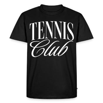 Tennis Club - T-shirt Premium bio Homme - noir - Devant - Nico (187cm)