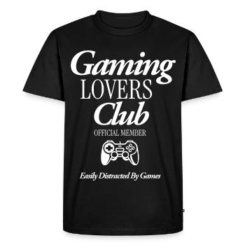 Gaming Lovers Club - Men's Premium Organic T-Shirt - black - Front - Nico (187cm)