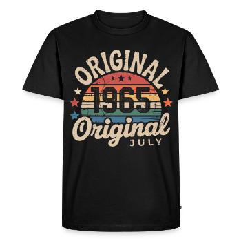 Original Juillet 1965 Anniversaire Vintage Retro - T-shirt Premium bio Homme - noir - Devant - Nico (187cm)