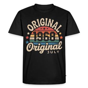 Original Juillet 1968 Anniversaire Vintage Retro - T-shirt Premium bio Homme - noir - Devant - Nico (187cm)