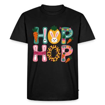 Hip Hop Le jour de Pâques - T-shirt Premium bio Homme - noir - Devant - Nico (187cm)