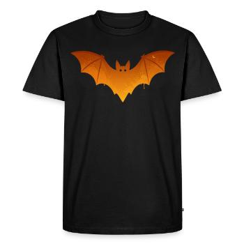 Costume d’Halloween Orange Chauve-souris Effrayant - T-shirt Premium bio Homme - noir - Devant - Nico (187cm)