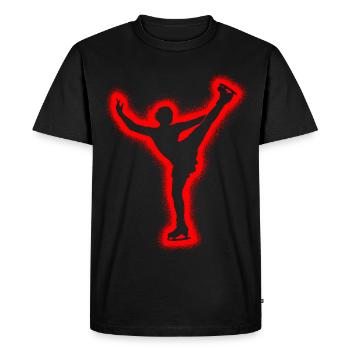 Eislaufen Eiskunstläuferin Mädchen Eiskunstlauf - Men's Premium Organic T-Shirt - black - Front - Nico (187cm)